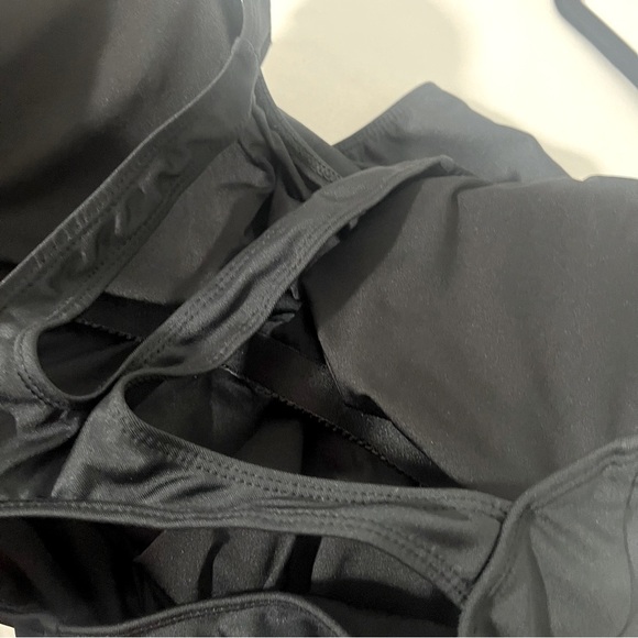 BALEAF Women's XL/42 Black Racerback One Piece Training Swimwear Bathing Suit - Picture 7 of 8